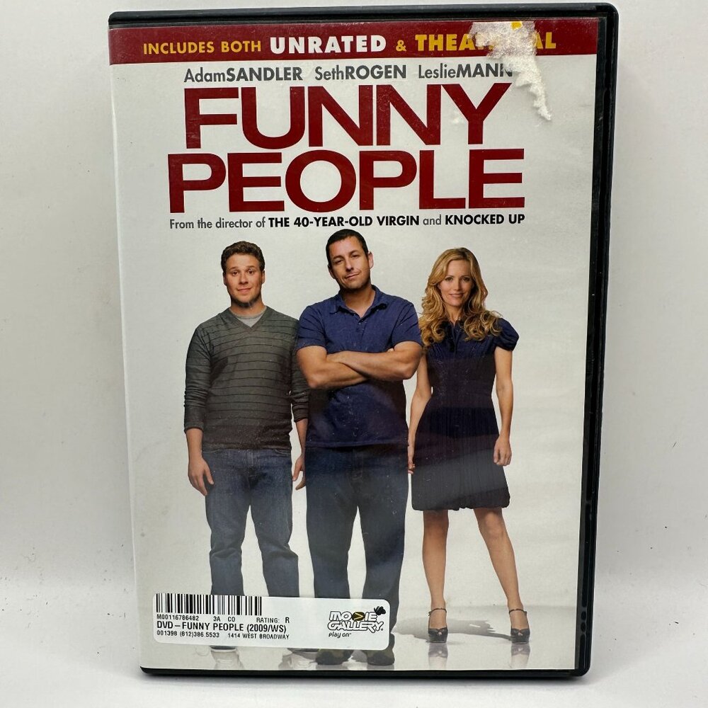Funny People DVD Unrated & Theatrical Versions Adam Sandler Seth Rogen